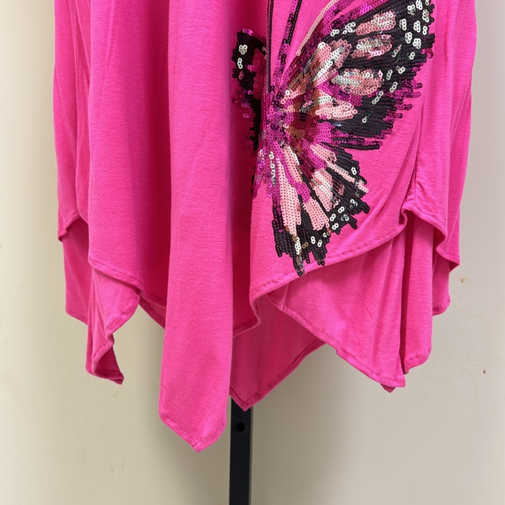 Pink Butterfly Slip Dress - Picture 3 of 8